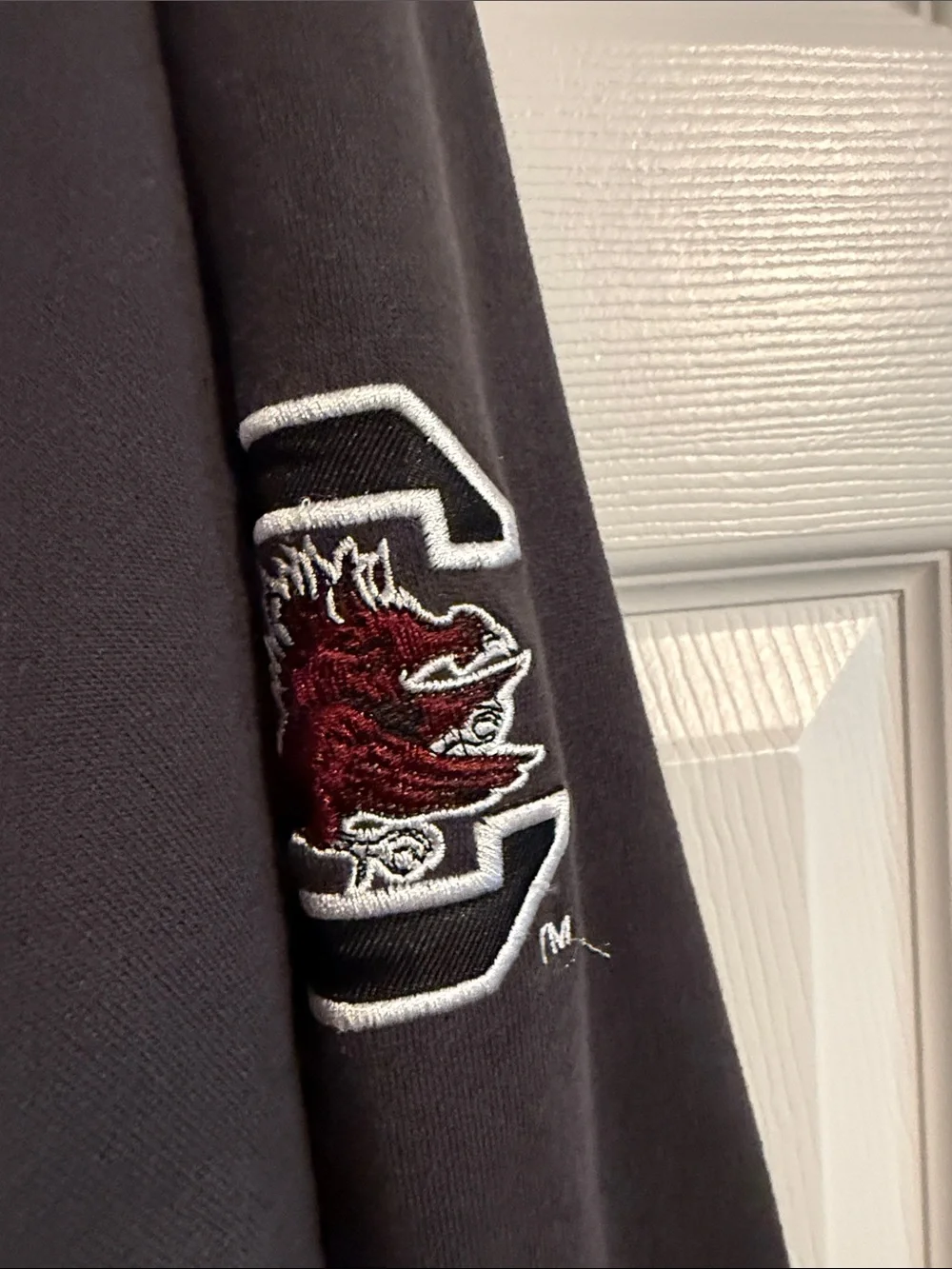 Stadium Athletics Gray Hoodie with Garnet Carolina Gamecocks Logo